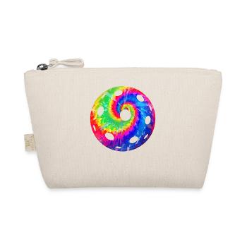 Pickleball Tie Dye Retro 80s 90s - Organic Pouch - nature - Front