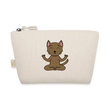 Yoga Cat Cat Owner Abyssinian Cat - Organic Pouch - nature - Front