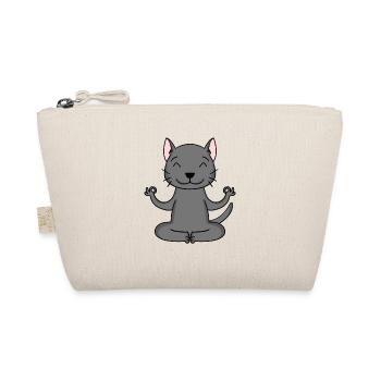 Yoga Cat Cat Owner Korat - Organic Pouch - nature - Front