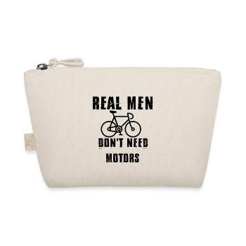 Fahr Rad, denn echte Männer brauchen keine Motoren - Bio-Täschchen - Natur - Vorne