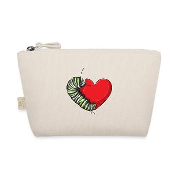 Caterpillar Heart - Organic Pouch - nature - Front