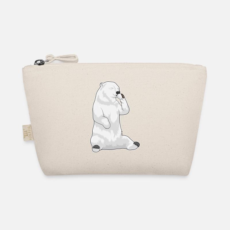 Polar Bear Coffee Cup Organic Pouch