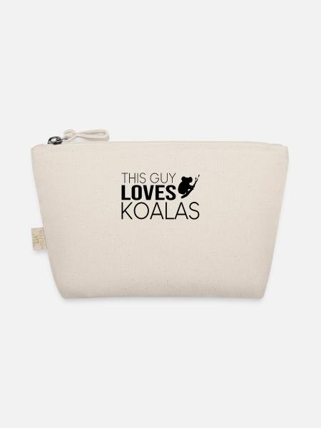 Type Koala Saying - Organic Pouch - nature - Front