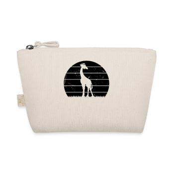 Giraffe Sunset Giraffe Lover Cute Giraffe - Bio-Täschchen - Natur - Vorne