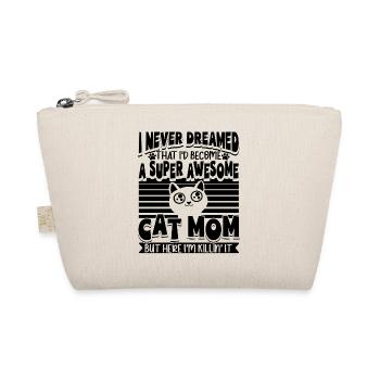 Great cat mom cat cat lover - Organic Pouch - nature - Front