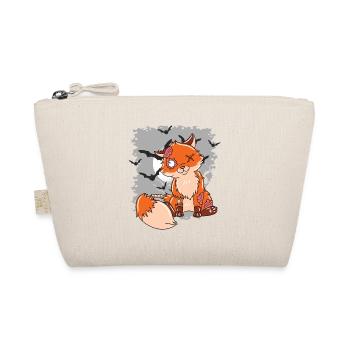 Halloween Zombie Animals Halloween Fox - Organic Pouch - nature - Front