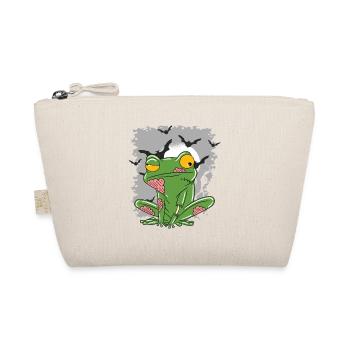 Halloween Zombie Animals Halloween Frog - Organic Pouch - nature - Front