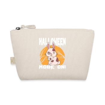 Halloween Zombie Animals Halloween Rabbit - Organic Pouch - nature - Front