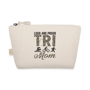 Laute Und Stolze Tri Mom Triathletin - Bio-Täschchen - Natur - Vorne