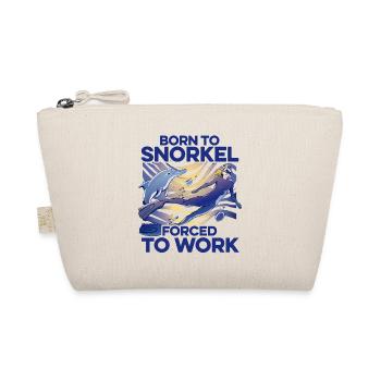 Born To Snorkel Forced To Work Scuba Diver Diving - Bio-Täschchen - Natur - Vorne