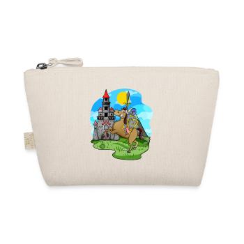 Knight Horse Castle for children - Organic Pouch - nature - Front