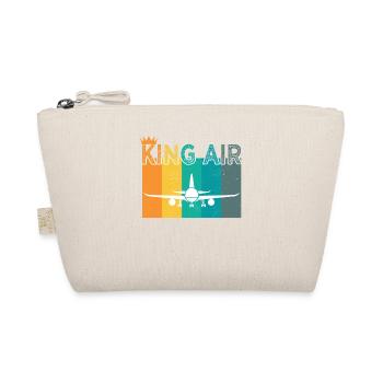 Pilot Flugzeug fliegen Flugsport Geschenkidee - Bio-Täschchen - Natur - Vorne
