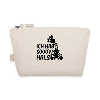 Giraffe Ich Hab Sooo'n Hals Giraffe Lustige Giraff - Bio-Täschchen - Natur - Vorne