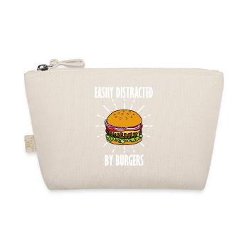 Distrait par les hamburgers Ironic Saying Burgers - Trousse biologique - nature - Devant