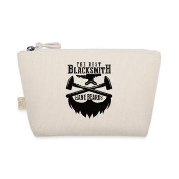 Blacksmith Shirt Metalworker Anvil Cutler - Organic Pouch - nature - Front