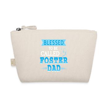 Blessed To Be Called Foster Dad Retro Awesome - Bio-Täschchen - Natur - Vorne