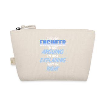 I'm An Engineer I'm Not Arguing Just Explaining - Bio-Täschchen - Natur - Vorne