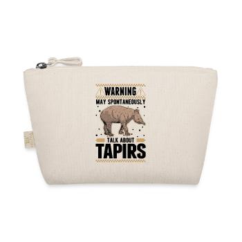 Warning Tapir Lowland Tapir - Organic Pouch - nature - Front
