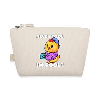 Skater Skateboard Huhn Kind Geschenk - Bio-Täschchen - Natur - Vorne