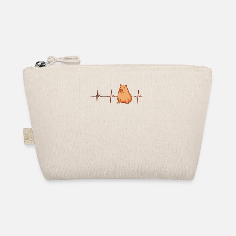 Cooler Capybara Herzschlag Bio-Täschchen