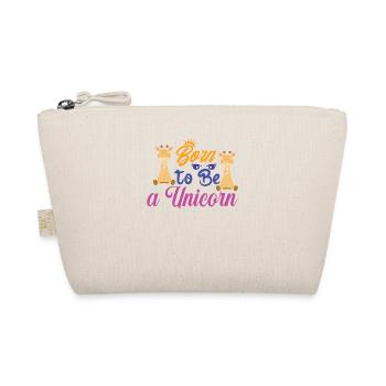 Born to be a unicorn Unicorn - Organic Pouch - nature - Front