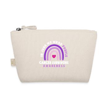 In June We Wear Purple Cancer Survivors Awareness - Bio-Täschchen - Natur - Vorne
