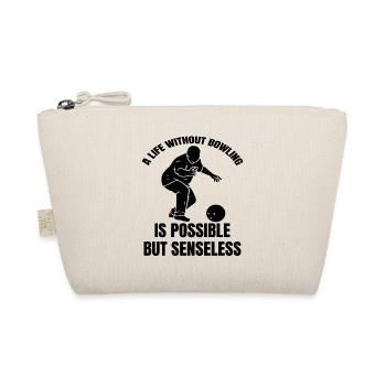 Bowling Bowling Gift Bowler Bowler Bowling Ball - Organic Pouch - nature - Front