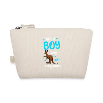 Just A Boy Who Loves Kangaroos - Organic Pouch - nature - Front