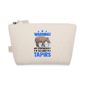 Warning Tapir Lowland Tapir - Organic Pouch - nature - Front