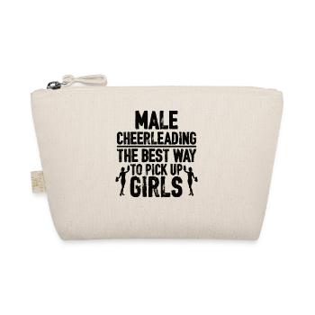 Cheerleader Gift Cheerleading Cheer Cheerdance - Organic Pouch - nature - Front