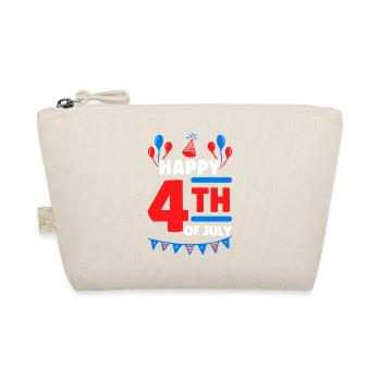 Happy 4th Of July Party Fireworks USA Flag - Bio-Täschchen - Natur - Vorne