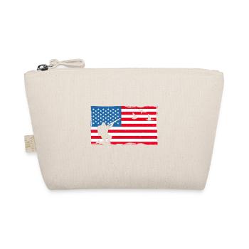 USA American Flag Duck Hunting 4th of July - Bio-Täschchen - Natur - Vorne
