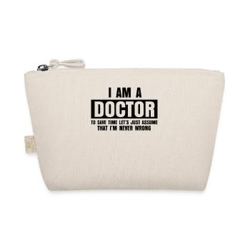 Doktor Abschluss Doktor Arbeit Doktoren - Bio-Täschchen - Natur - Vorne