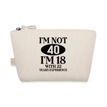 40 Birthday Year of birth 40th birthday child year - Organic Pouch - nature - Front