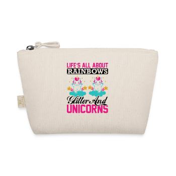 La vie est faite d’arcs-en-ciel et de paillettes - Trousse biologique - nature - Devant