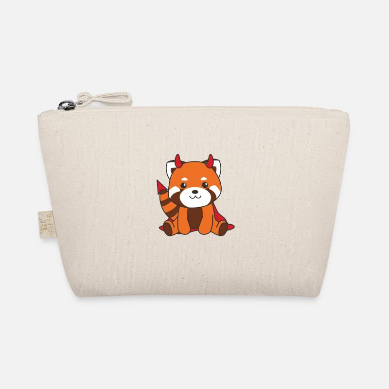 Red Panda Halloween Cute Devil Witch Costume Organic Pouch