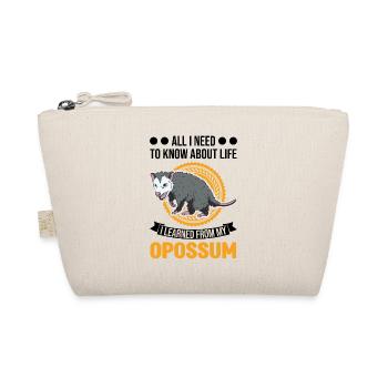 Opossum Gift Possum Pouch Rat - Organic Pouch - nature - Front