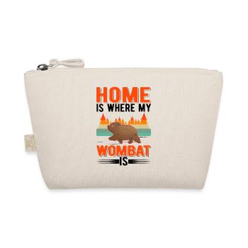Home is where my Wombat is - Bio-Täschchen - Natur - Vorne