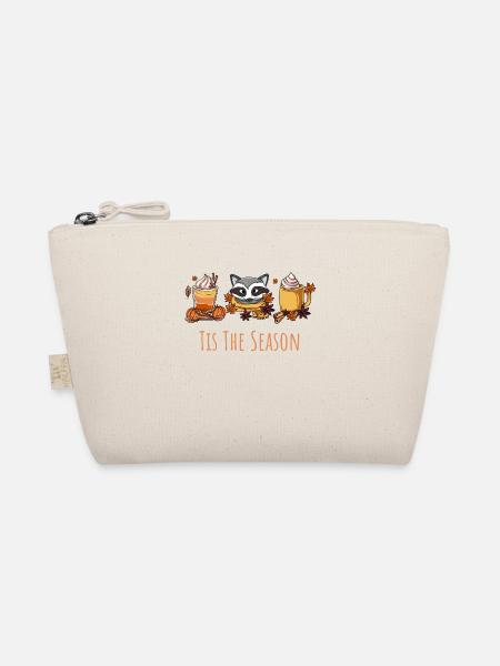 Latte Kaffee Waschbär - Bio-Täschchen - Natur - Vorne