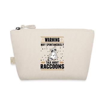 Warning Raccoon Raccoon - Organic Pouch - nature - Front