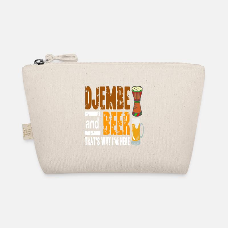 Djembe & Beer That's Why I'm Here Retro Vintage Organic Pouch