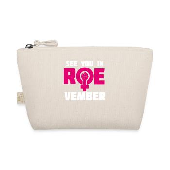November see you in Roevember Design pink - Organic Pouch - nature - Front