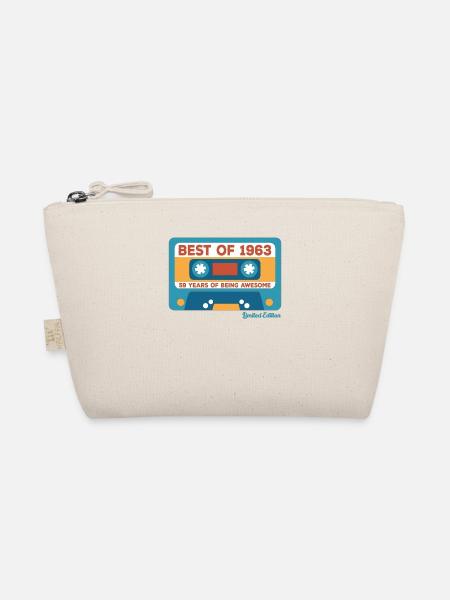 1963 Vintage Vintage Retro Geburtstagsgeschenk - Bio-Täschchen - Natur