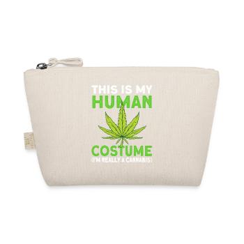 Cannabis kostüm - Bio-Täschchen - Natur - Vorne