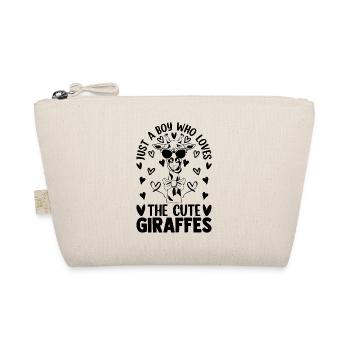 Juste un garçon qui aime les girafes mignonnes - Girafe - Trousse biologique - nature - Devant