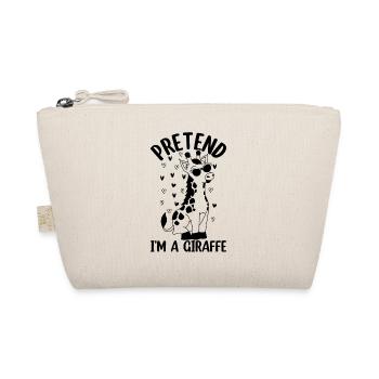 Giraffe Pretend I'm A Giraffe - Organic Pouch - nature - Front