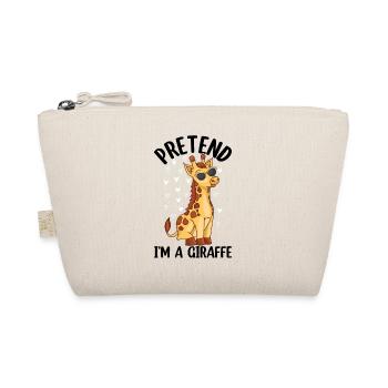 Giraffe Zoo Animal Giraffe - Pretend I'm A Giraffe - Bio-Täschchen - Natur - Vorne