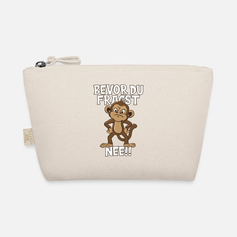 Sage nein Witziger Affe mit Spruch Kleidung Äffche Bio-Täschchen