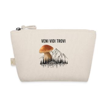 Outfit für Pilzsammler mit Bergen Steinpilz Pilz - Bio-Täschchen - Natur - Vorne