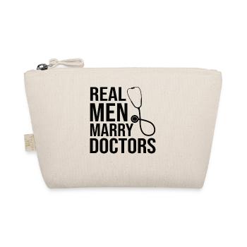 Wife Mother Doctor Doctorate Academic Fun - Organic Pouch - nature - Front
